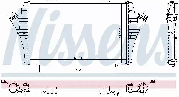 NISSENS CHŁODNICA INTERCOOLER 96376 