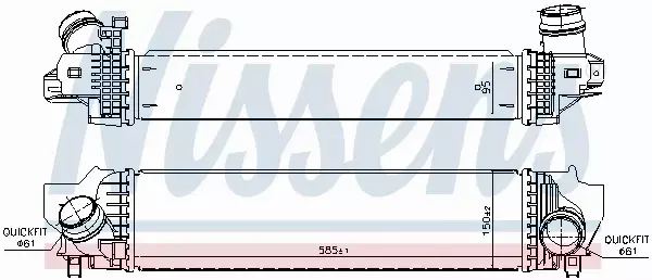 NISSENS CHŁODNICA INTERCOOLER 96377 