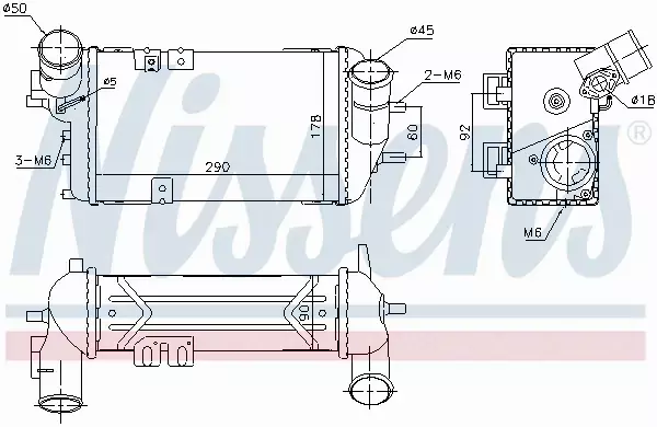 NISSENS INTERCOOLER 96398 