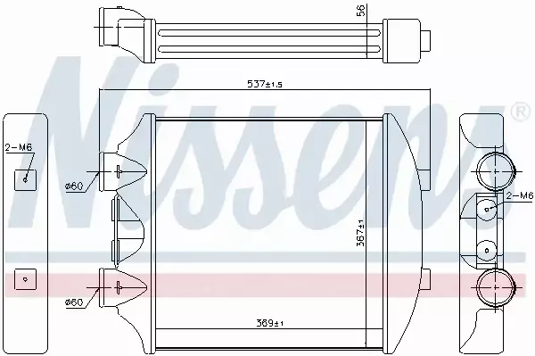 NISSENS CHŁODNICA INTERCOOLER 96405 