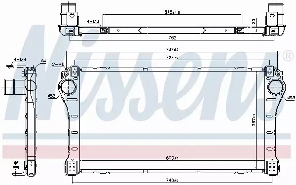 NISSENS CHŁODNICA INTERCOOLER 96408 