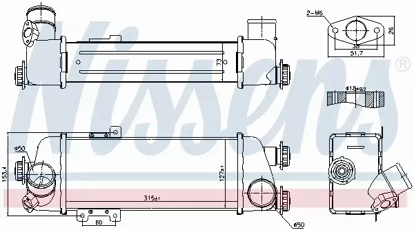 NISSENS CHŁODNICA INTERCOOLER 96409 