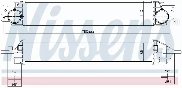 NISSENS CHŁODNICA INTERCOOLER 96411 