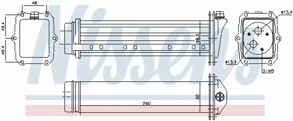 NISSENS INTERCOOLER 96432 