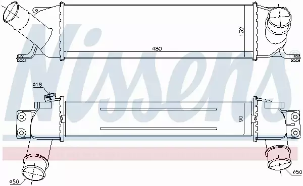 NISSENS CHŁODNICA INTERCOOLER 96458 