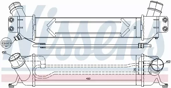 NISSENS INTERCOOLER 96459 