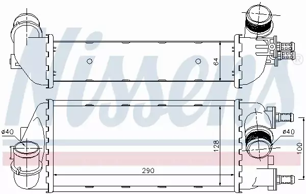 NISSENS CHŁODNICA INTERCOOLER 96466 