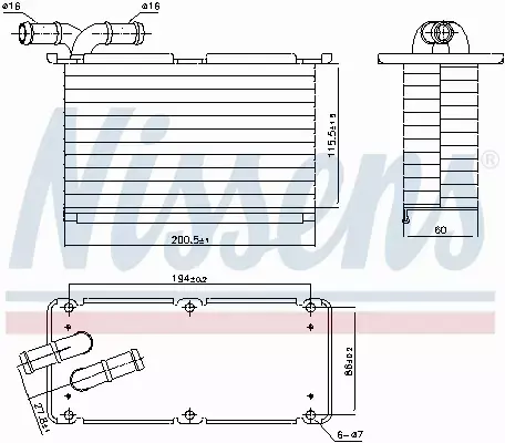 NISSENS CHŁODNICA INTERCOOLER 96470 