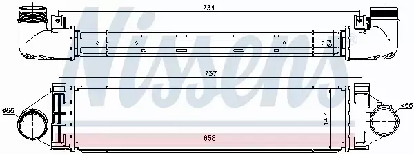 NISSENS CHŁODNICA INTERCOOLER 96472 