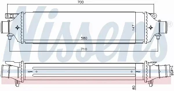 NISSENS INTERCOOLER 96477 