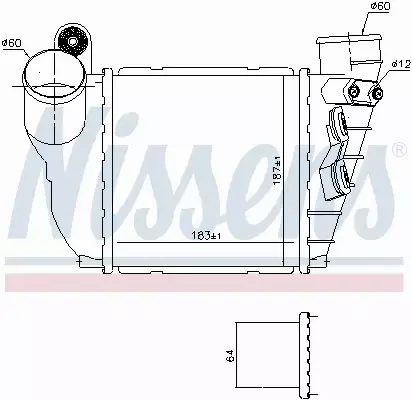 NISSENS CHŁODNICA INTERCOOLER 96488 