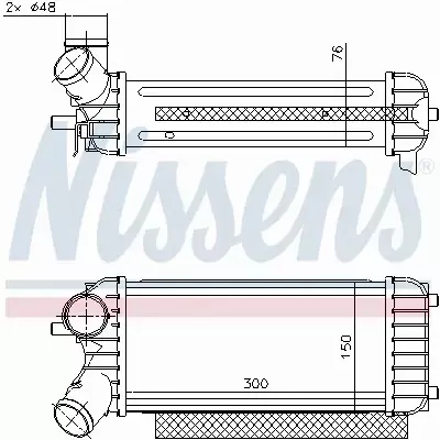 NISSENS CHŁODNICA INTERCOOLER 96491 