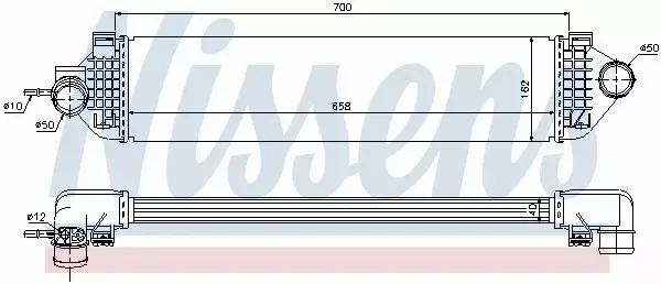 NISSENS INTERCOOLER 96492 