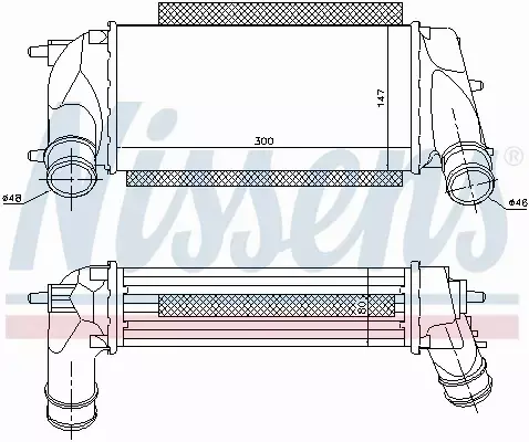 NISSENS INTERCOOLER 96498 