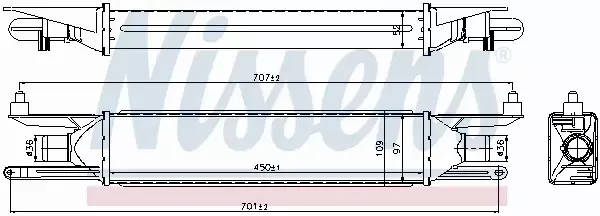 NISSENS INTERCOOLER 96500 