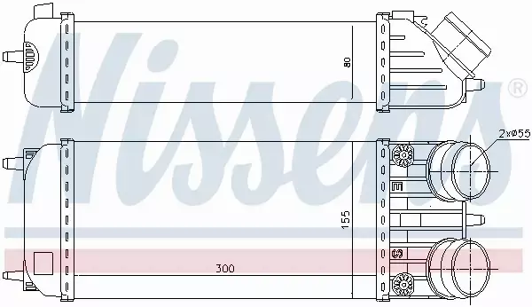 NISSENS CHŁODNICA INTERCOOLER 96508 