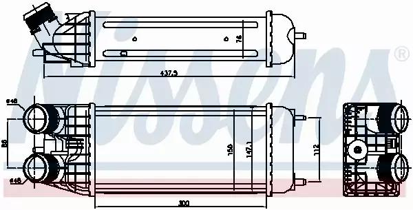 NISSENS INTERCOOLER 96509 