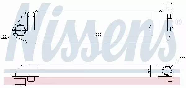 NISSENS CHŁODNICA INTERCOOLER 96522 