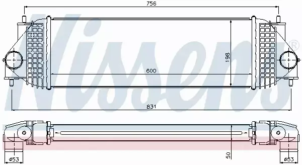 NISSENS CHŁODNICA INTERCOOLER 96525 