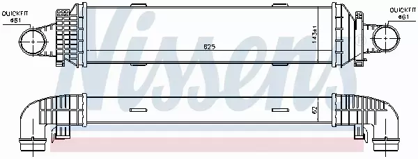 NISSENS CHŁODNICA INTERCOOLER 96534 