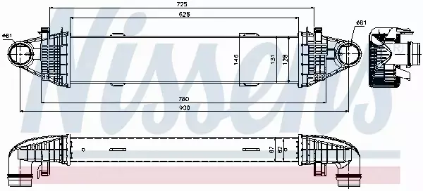 NISSENS INTERCOOLER 96535 