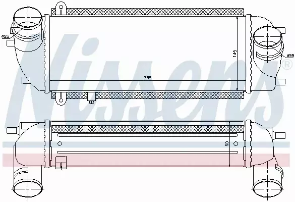 NISSENS CHŁODNICA INTERCOOLER 96537 