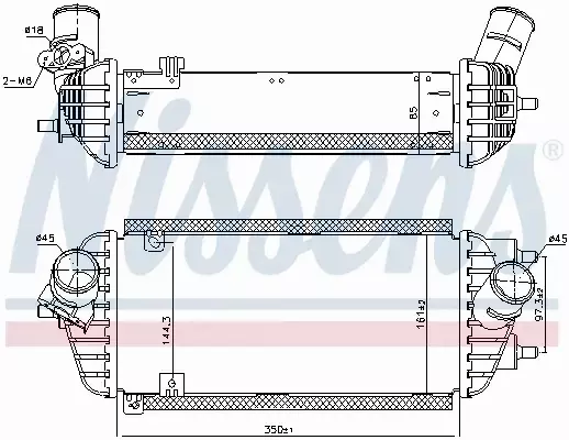 NISSENS INTERCOOLER 96538 