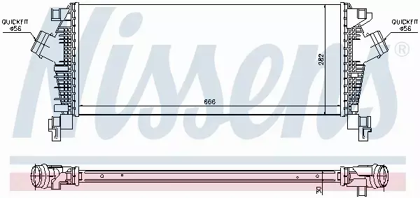 NISSENS CHŁODNICA INTERCOOLER 96547 