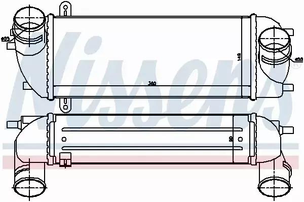 NISSENS INTERCOOLER 96559 