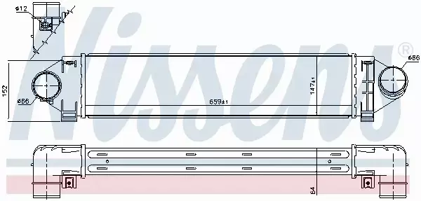 NISSENS CHŁODNICA INTERCOOLER 96561 