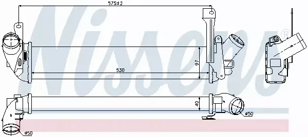 NISSENS CHŁODNICA INTERCOOLER 96563 