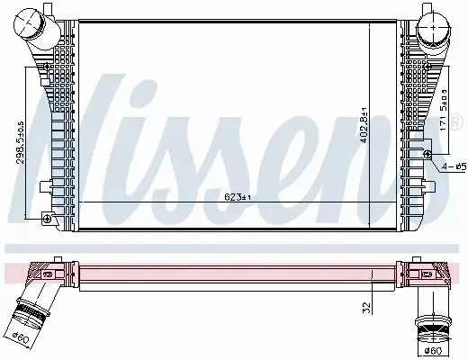 NISSENS CHŁODNICA INTERCOOLER 96568 