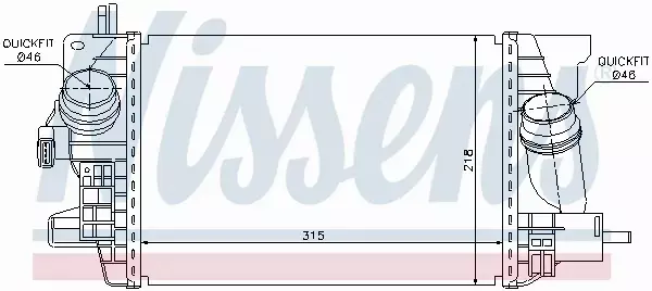 NISSENS INTERCOOLER 96574 