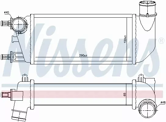 NISSENS CHŁODNICA INTERCOOLER 96577 