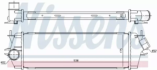 NISSENS CHŁODNICA INTERCOOLER 96583 