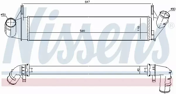 NISSENS INTERCOOLER 96585 