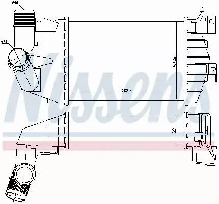 NISSENS CHŁODNICA INTERCOOLER 96587 