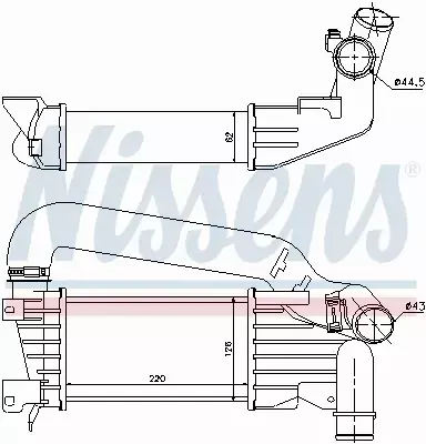 NISSENS CHŁODNICA INTERCOOLER 96592 