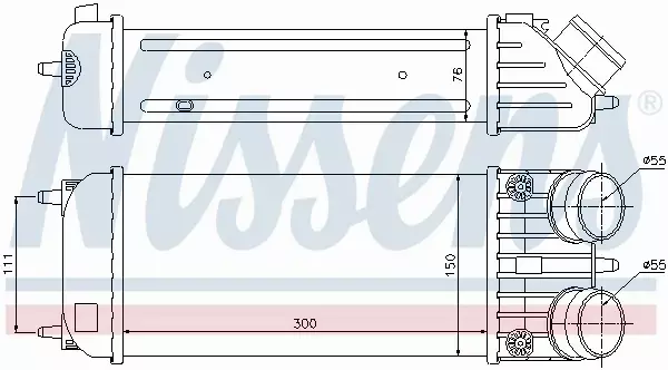 NISSENS CHŁODNICA INTERCOOLER 96593 