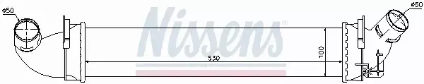 NISSENS CHŁODNICA INTERCOOLER 96602 
