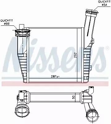 NISSENS CHŁODNICA INTERCOOLER 96611 