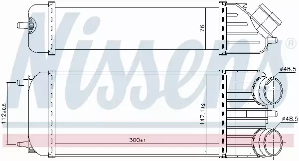 NISSENS CHŁODNICA INTERCOOLER 96612 