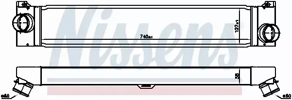 NISSENS CHŁODNICA INTERCOOLER 96623 