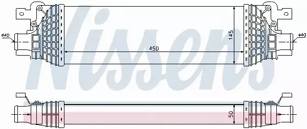 NISSENS CHŁODNICA INTERCOOLER 96643 