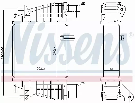 NISSENS CHŁODNICA INTERCOOLER 96645 