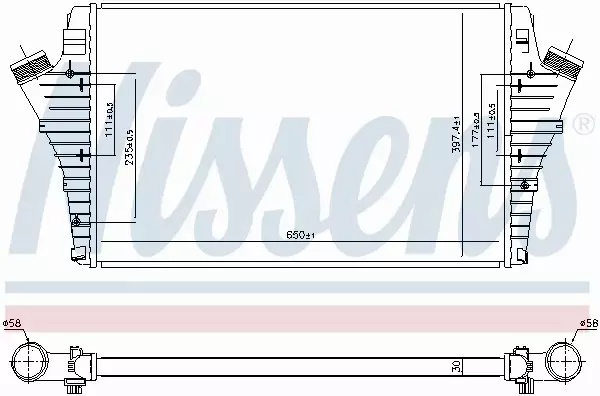 NISSENS CHŁODNICA INTERCOOLER 96647 