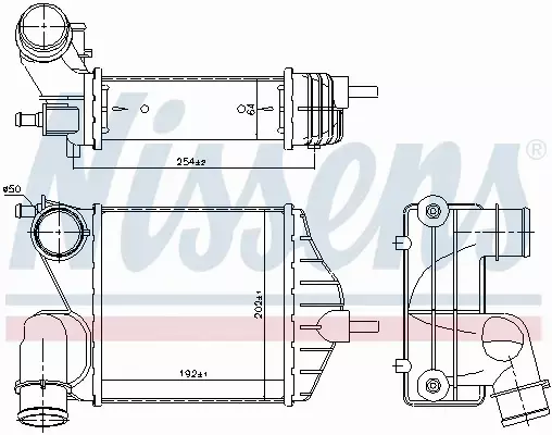 NISSENS INTERCOOLER 96653 