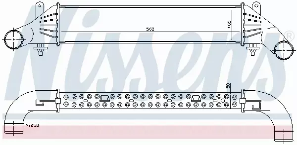 NISSENS INTERCOOLER 96655 