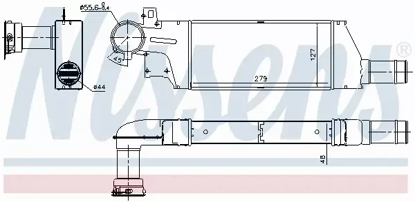 NISSENS CHŁODNICA INTERCOOLER 96656 