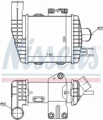 NISSENS CHŁODNICA INTERCOOLER 96661 